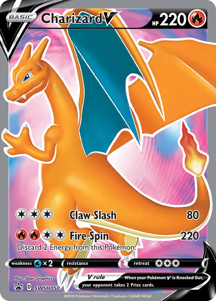 Charizard V — ESES Promos SWSH050 Portuguese Pokémon card