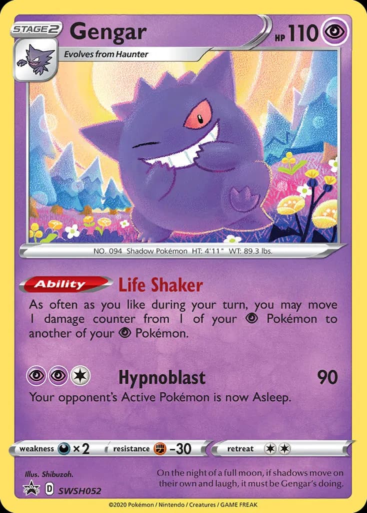 Gengar — ESES Promos SWSH052 Portuguese Pokémon card