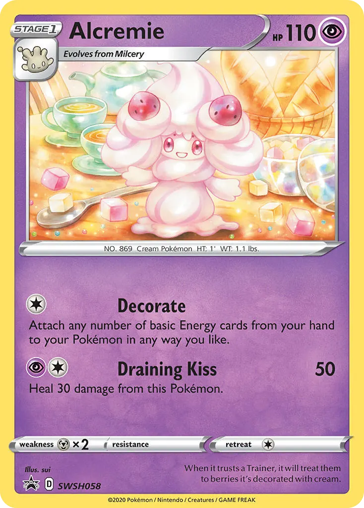 Alcremie — SWSH Black Star Promos SWSH058 Pokémon card