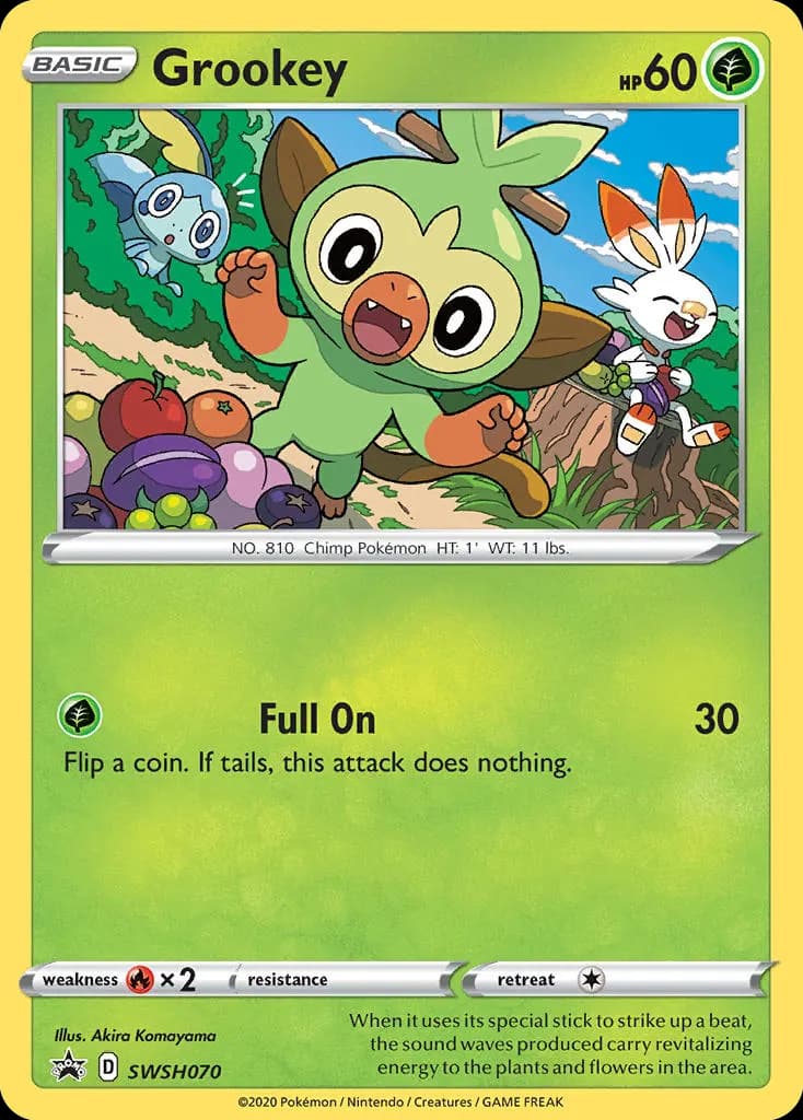Grookey — SWSH Black Star Promos SWSH070 Pokémon card