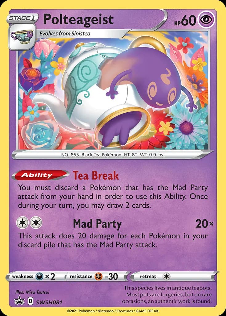 Polteageist — SWSH Black Star Promos SWSH081 Pokémon card