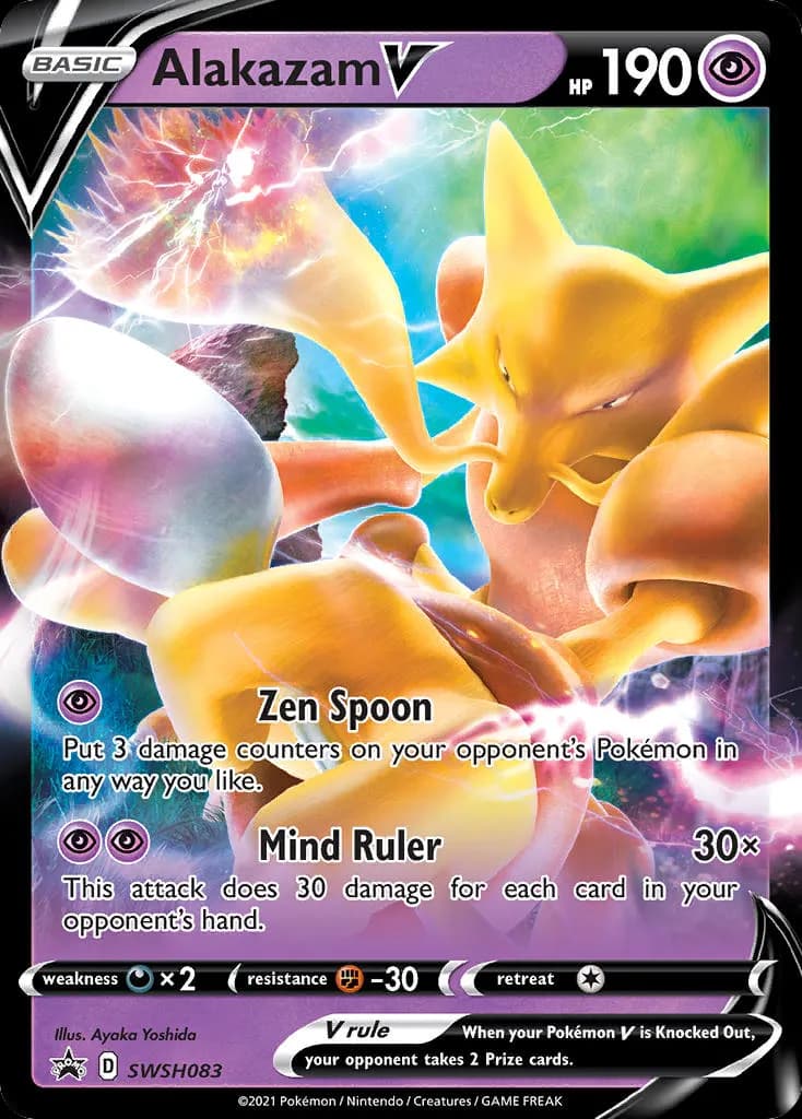 Alakazam V — SWSH Black Star Promos SWSH083 Pokémon card