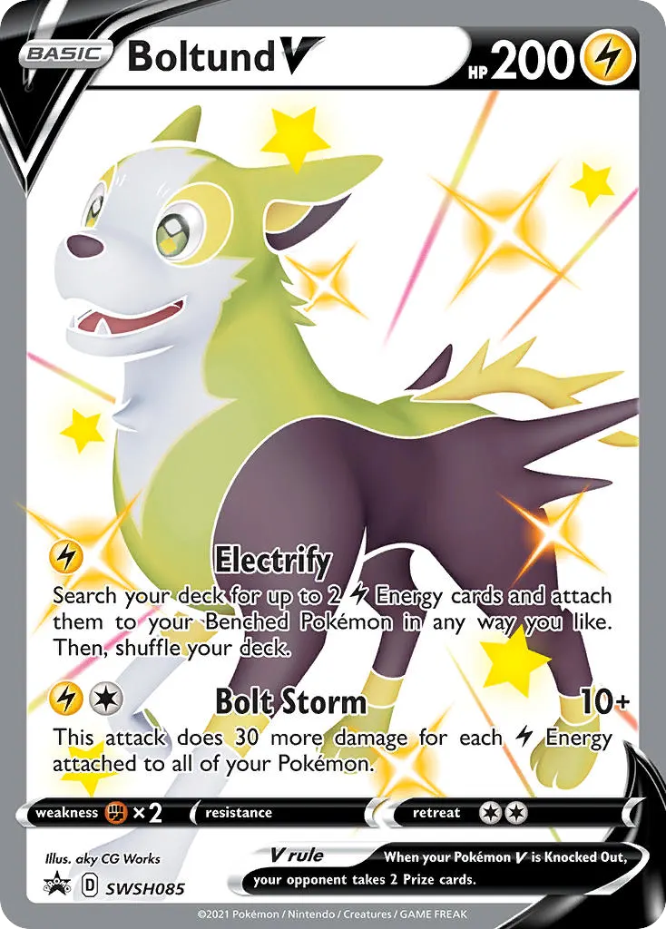 Boltund V — SWSH Black Star Promos SWSH085 Pokémon card