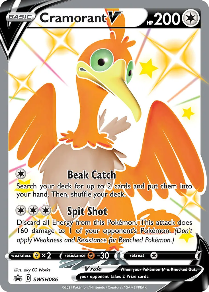 Cramorant V — SWSH Black Star Promos SWSH086 Pokémon card