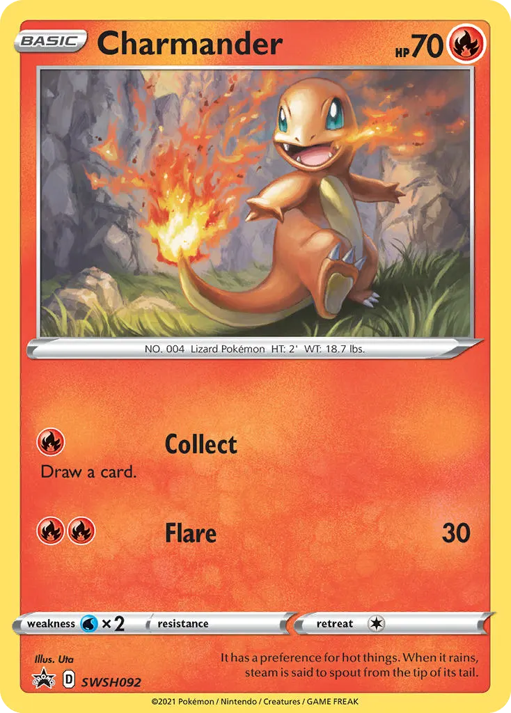 Charmander — SWSH Black Star Promos SWSH092 Pokémon card