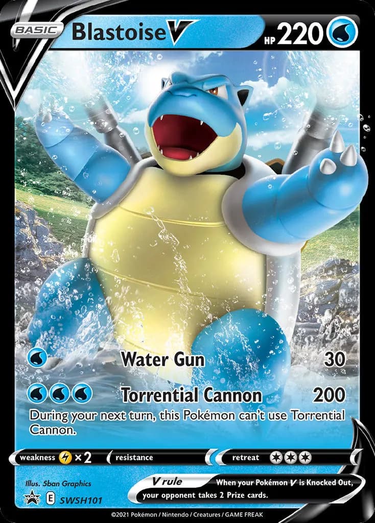 Blastoise V — SWSH Black Star Promos SWSH101 Pokémon card