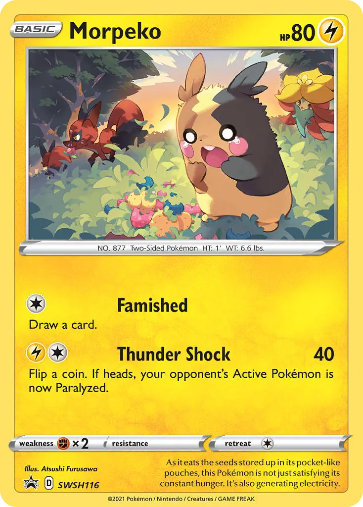 Morpeko — ESES Promos SWSH116 Portuguese Pokémon card