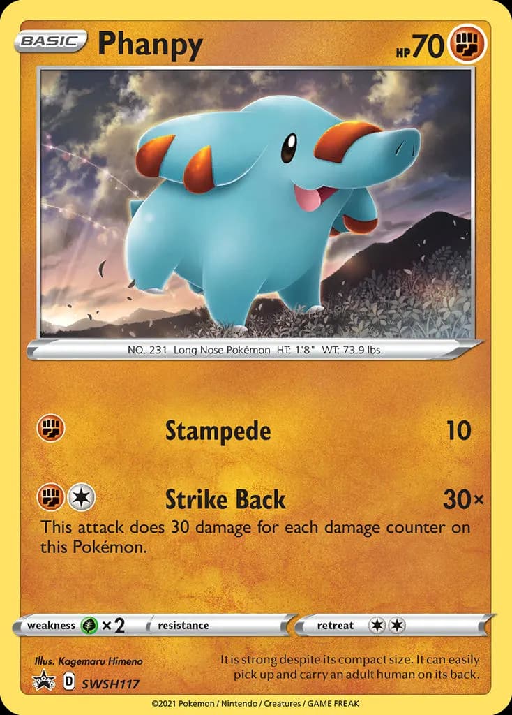 Phanpy — ESES Promos SWSH117 Portuguese Pokémon card