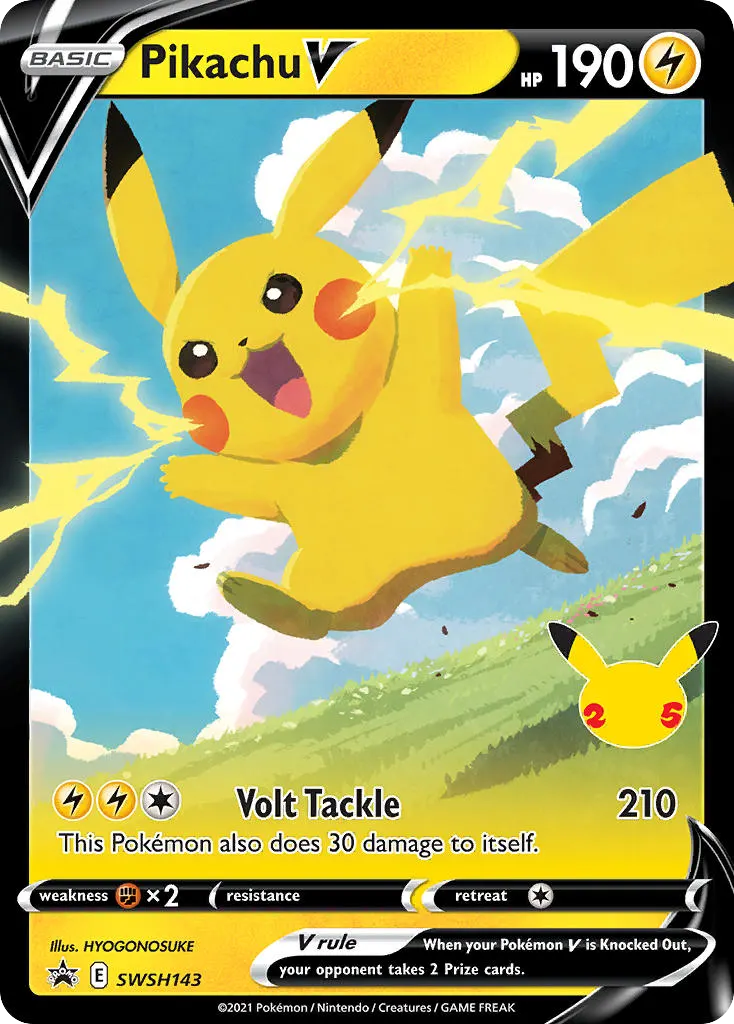 Pikachu V — SWSH Black Star Promos SWSH143 Pokémon card
