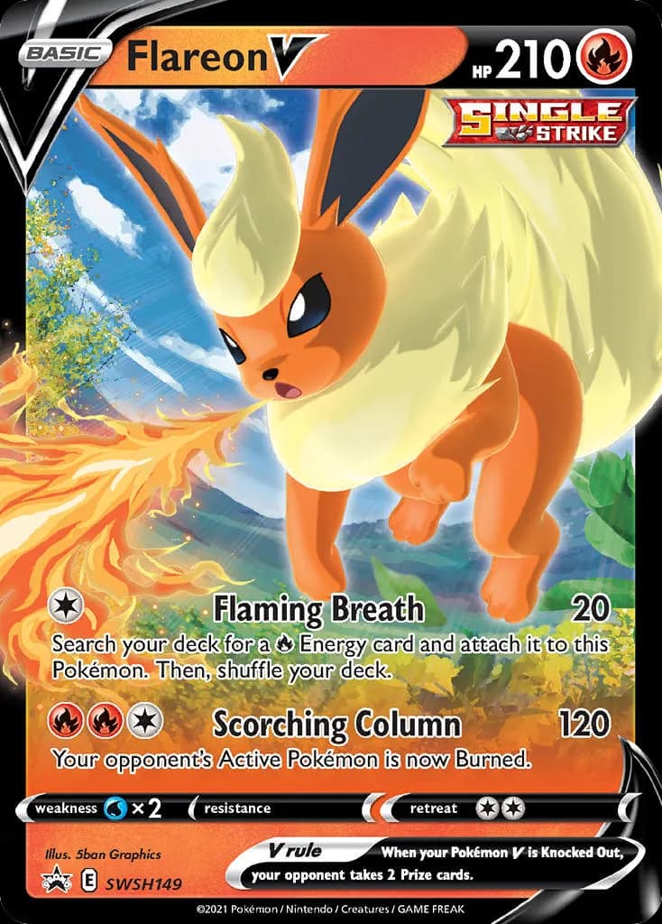 Flareon V — SWSH Black Star Promos SWSH149 Pokémon card