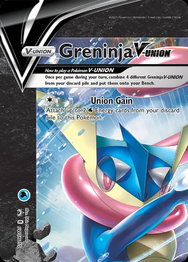 Greninja V-UNION — SWSH Black Star Promos SWSH155 Pokémon card