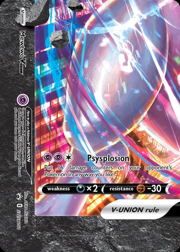 Mewtwo V-UNION — SWSH Black Star Promos SWSH161 Pokémon card