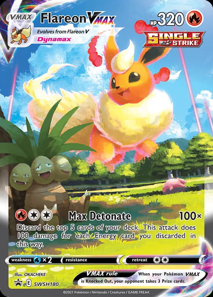 Flareon VMAX — SWSH Black Star Promos SWSH180 Pokémon card