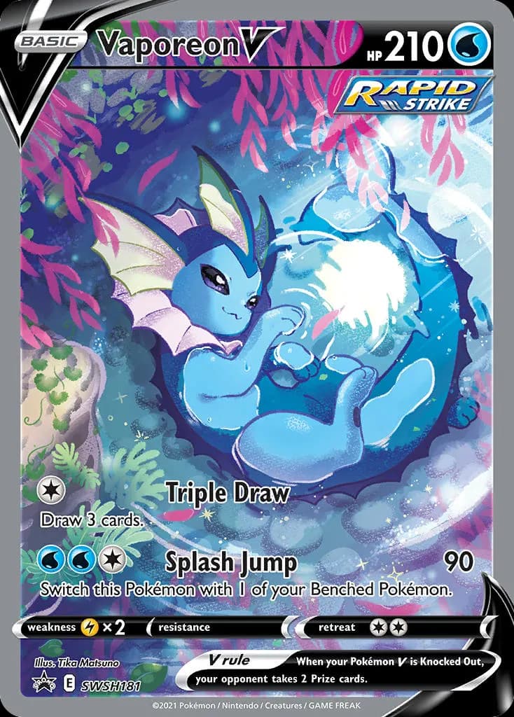 Vaporeon V — SWSH Black Star Promos SWSH181 Pokémon card
