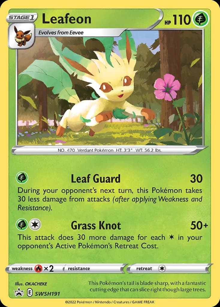 Leafeon — SWSH Black Star Promos SWSH191 Pokémon card