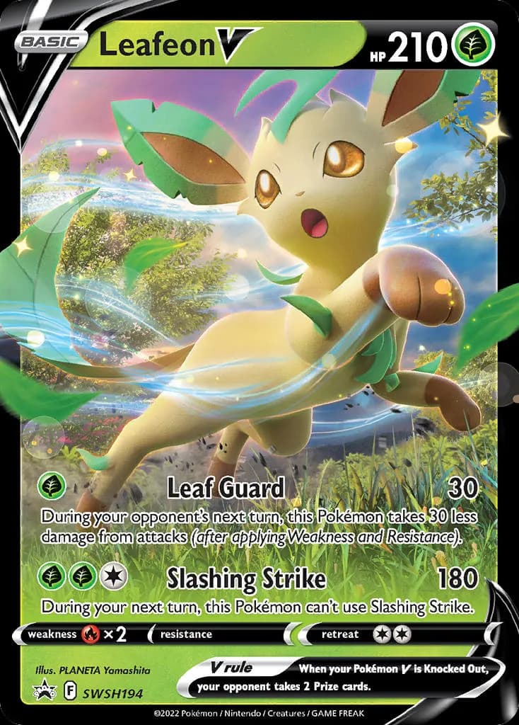 Leafeon V — SWSH Black Star Promos SWSH194 Pokémon card