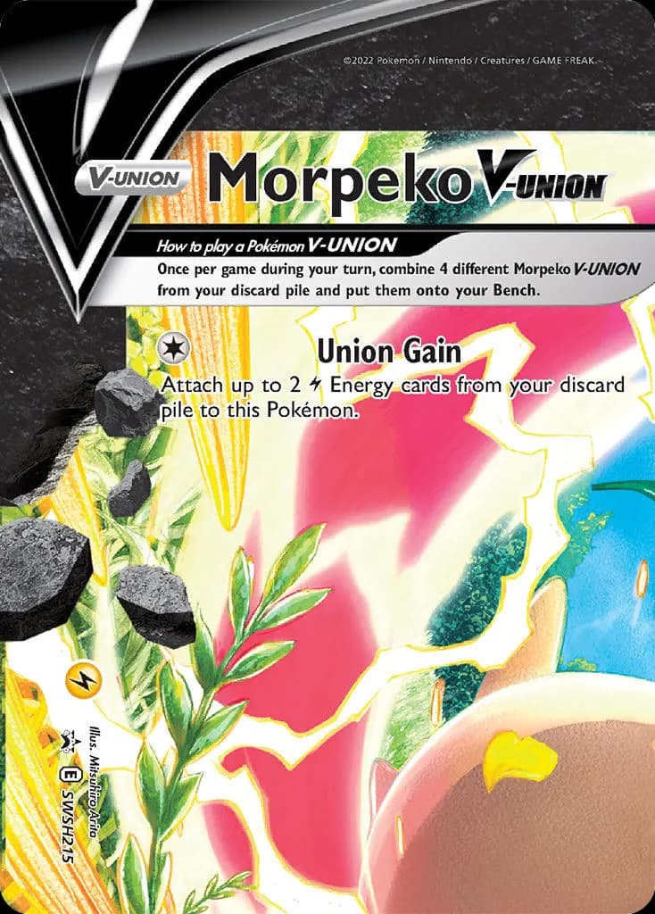 Morpeko V-UNION — SWSH Black Star Promos SWSH215 Pokémon card