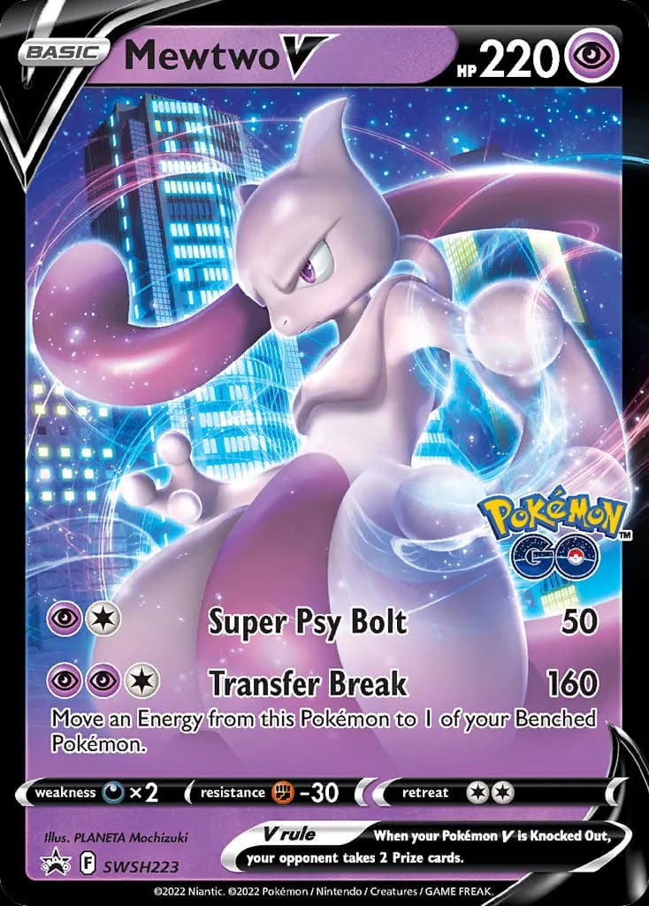 Mewtwo V — SWSH Black Star Promos SWSH223 Pokémon card