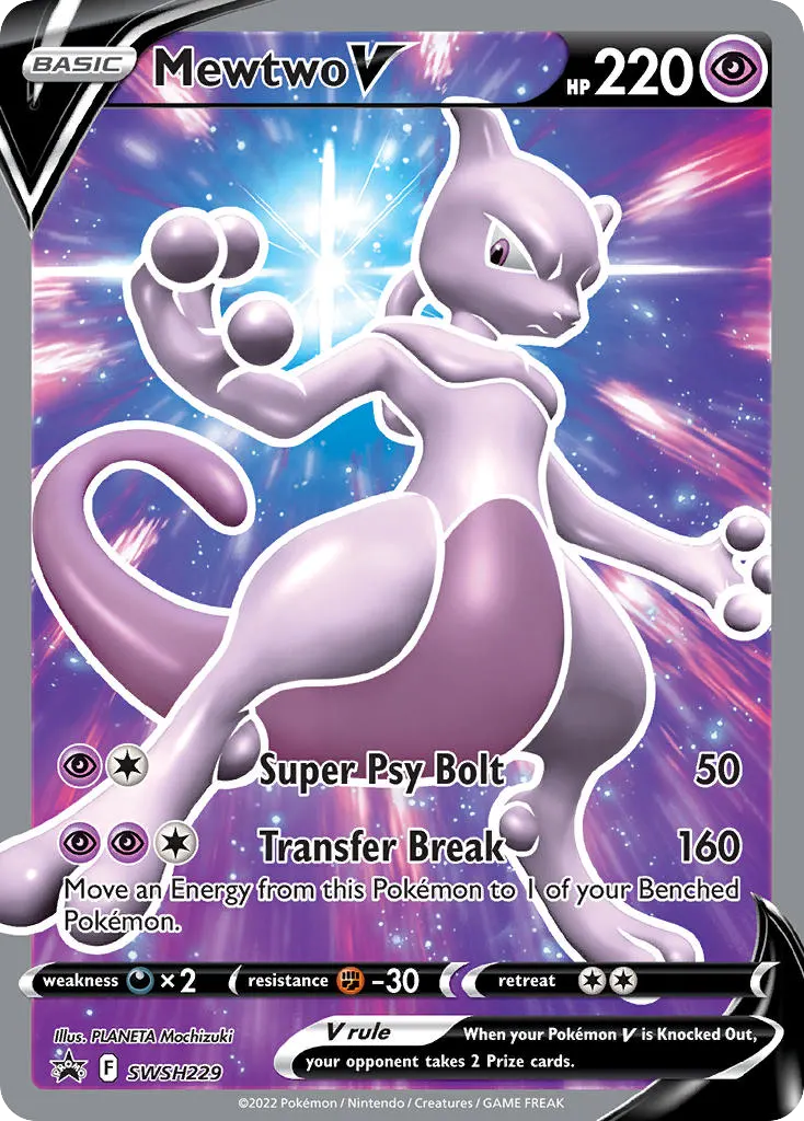 Mewtwo V — ESES Promos SWSH229 Portuguese Pokémon card