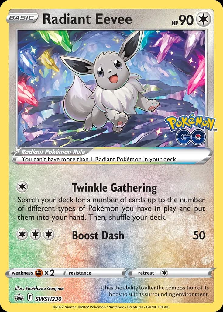 Radiant Eevee — SWSH Black Star Promos SWSH230 Pokémon card