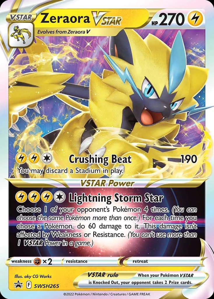 Zeraora VSTAR — SWSH Black Star Promos SWSH265 Pokémon card