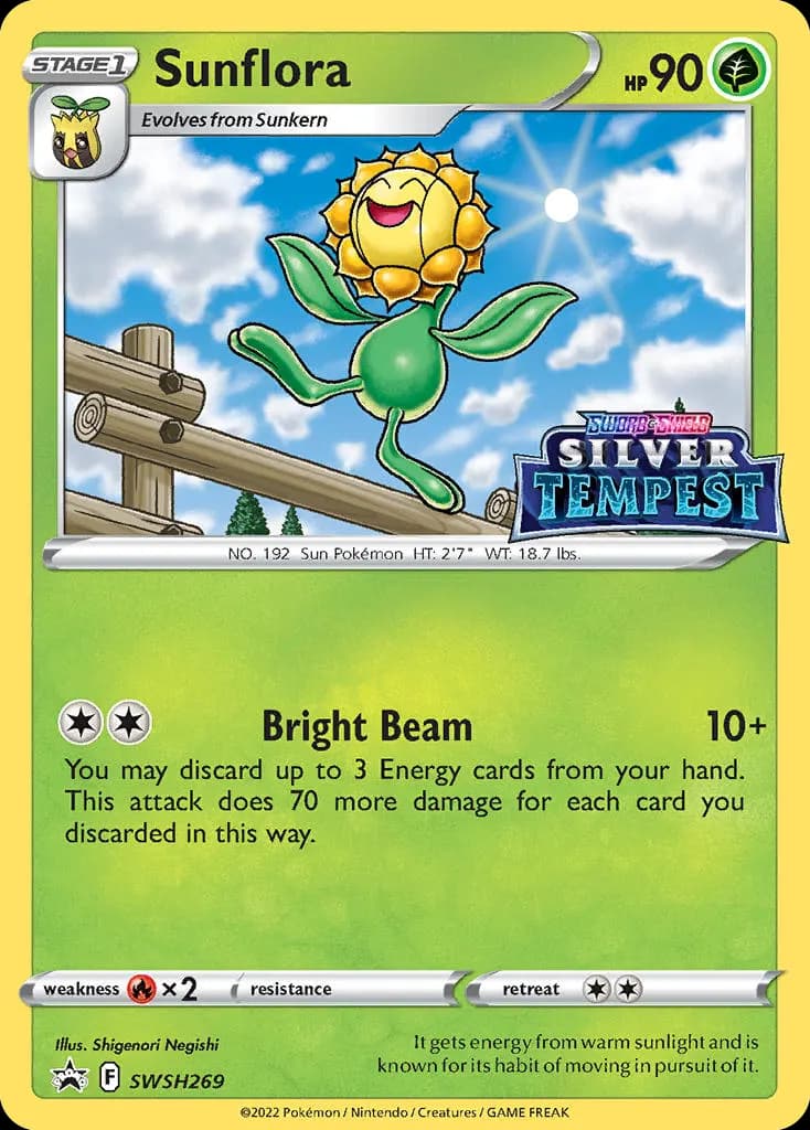 Sunflora — ESES Promos SWSH269 Portuguese Pokémon card