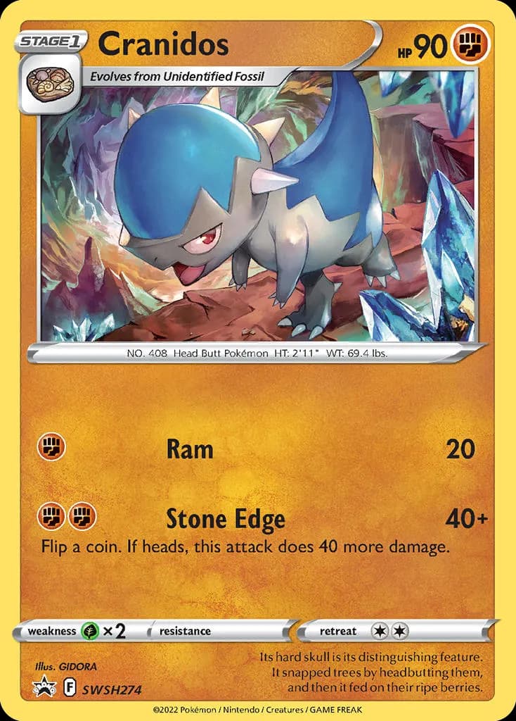 Cranidos — SWSH Black Star Promos SWSH274 Pokémon card