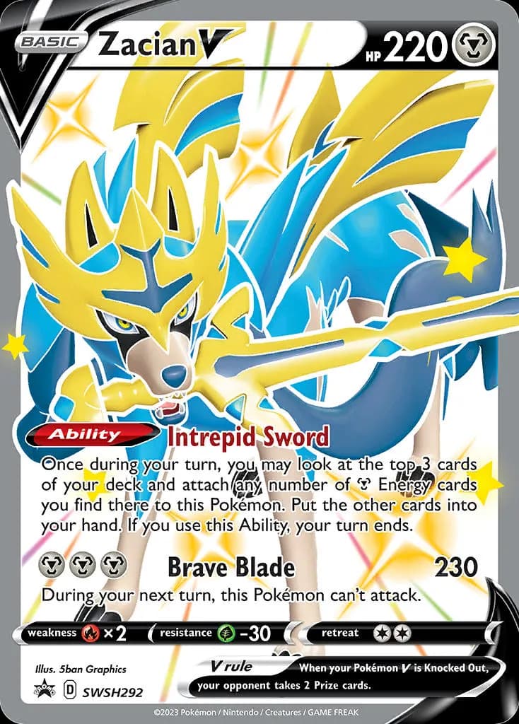Zacian V — SCSC Promokarten SWSH292 German Pokémon card