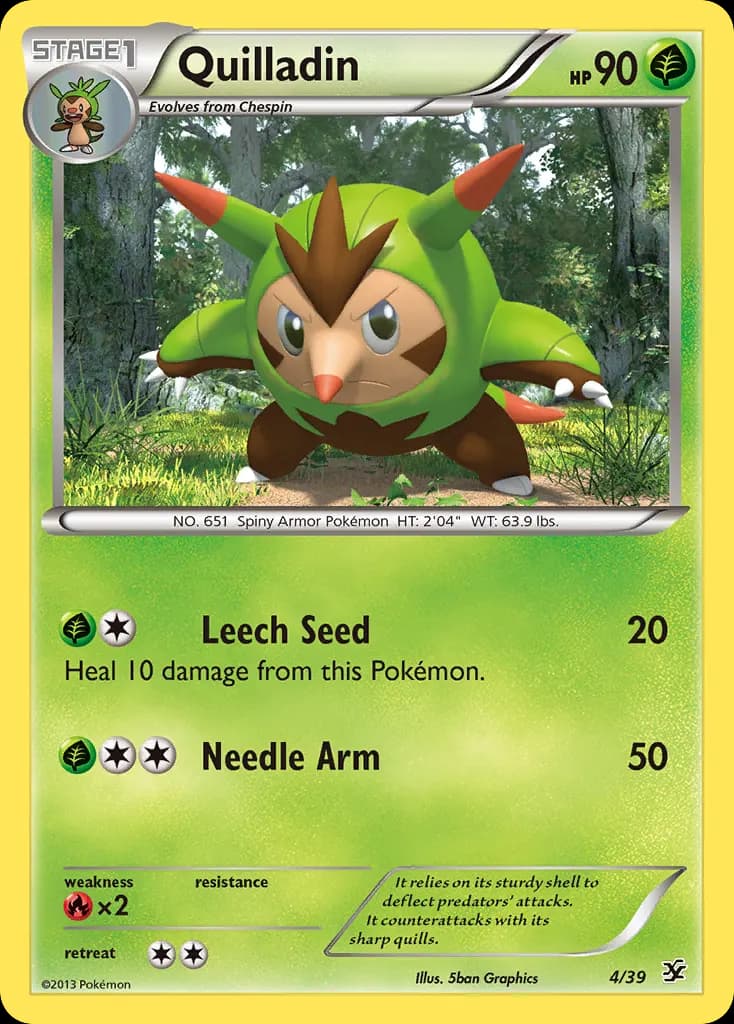 Quilladin — Kalos Starter Set 4 Pokémon card