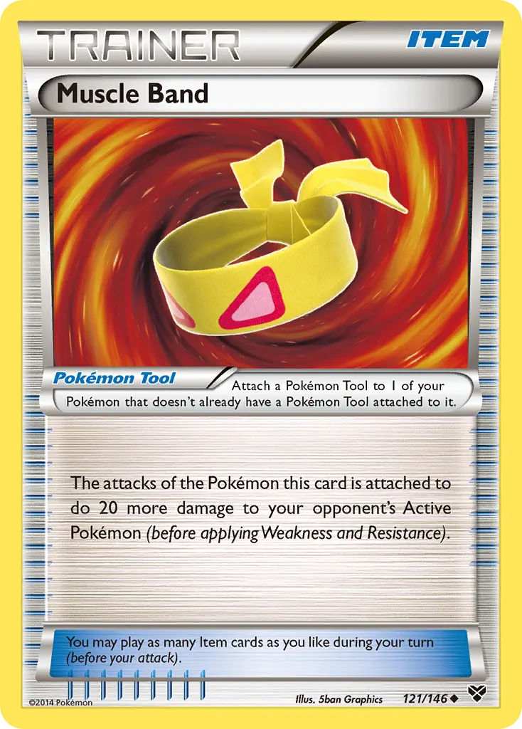 Muscle Band — XY 121 Pokémon card