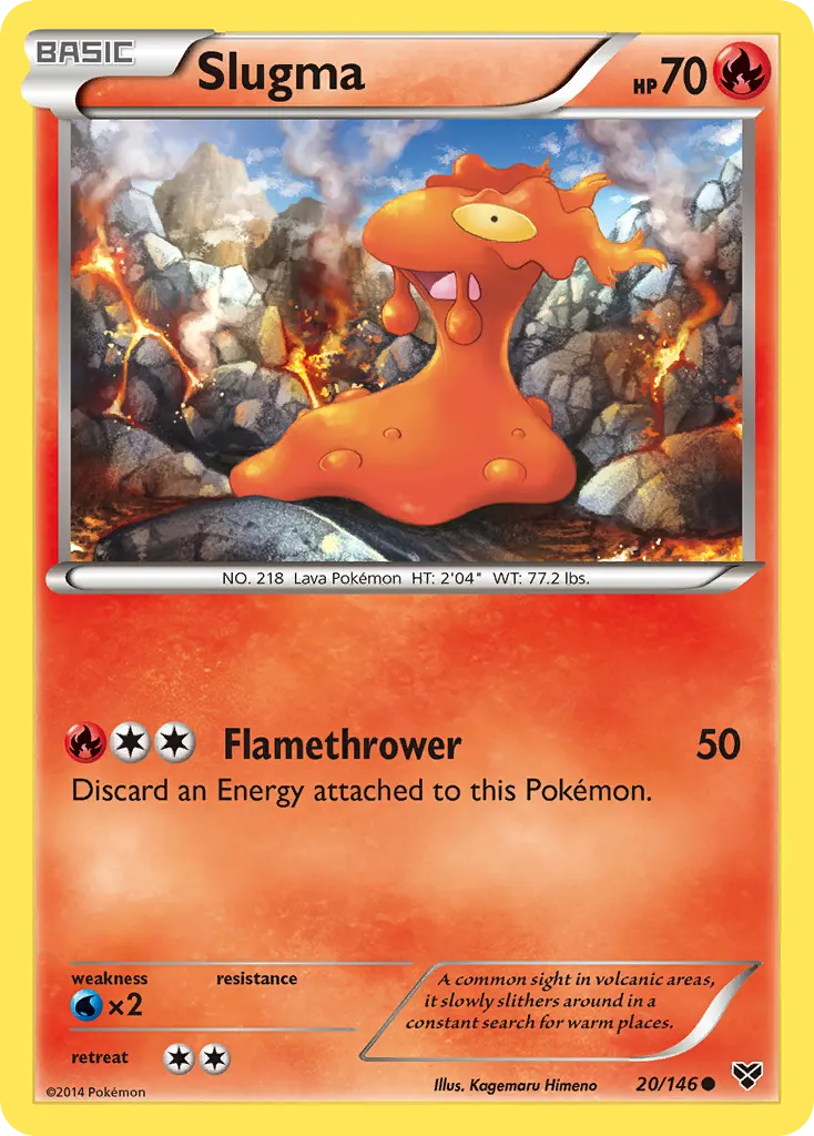 Slugma — XY 20 Pokémon card