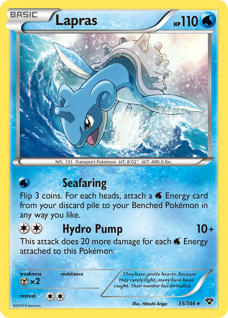 Lapras — XY 35 Pokémon card