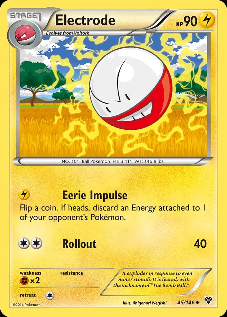 Electrode — XY 45 Pokémon card