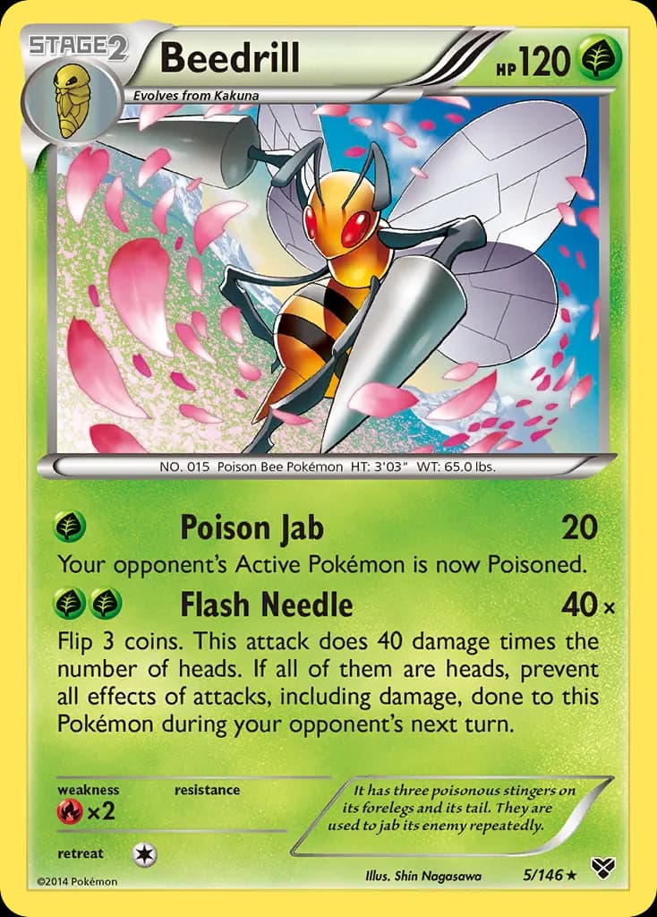 Beedrill — XY 5 Pokémon card
