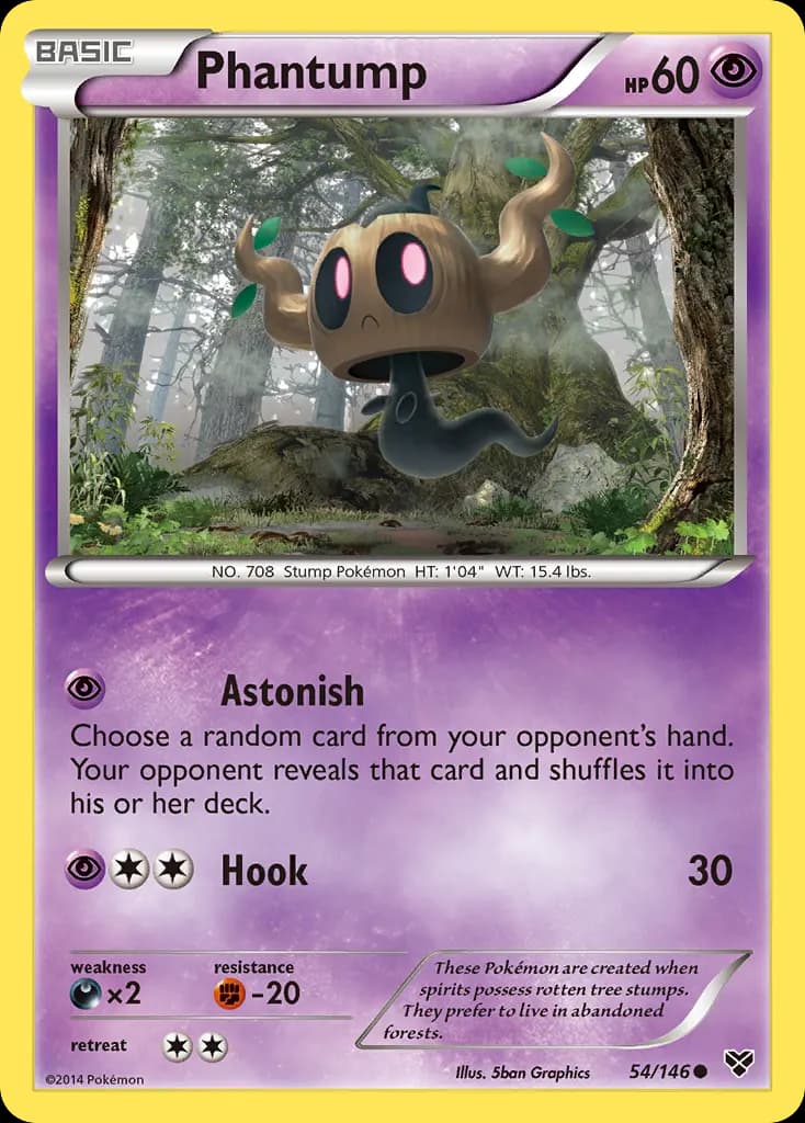 Phantump — XY 54 Pokémon card