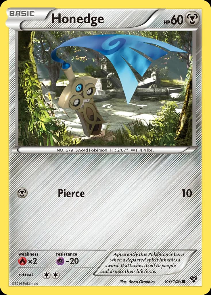 Honedge — XY 83 Pokémon card
