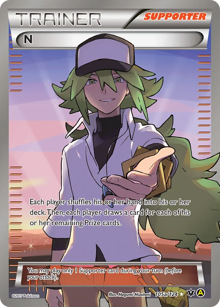 N — Fates Collide 105a Pokémon card