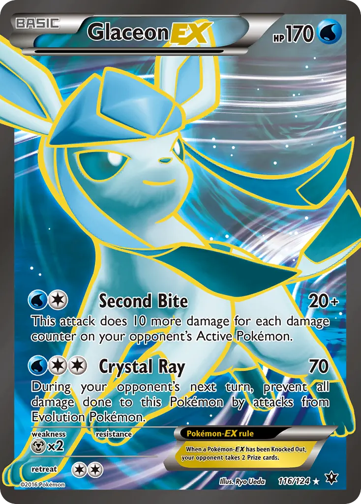 Glaceon-EX — Fates Collide 116 Pokémon card