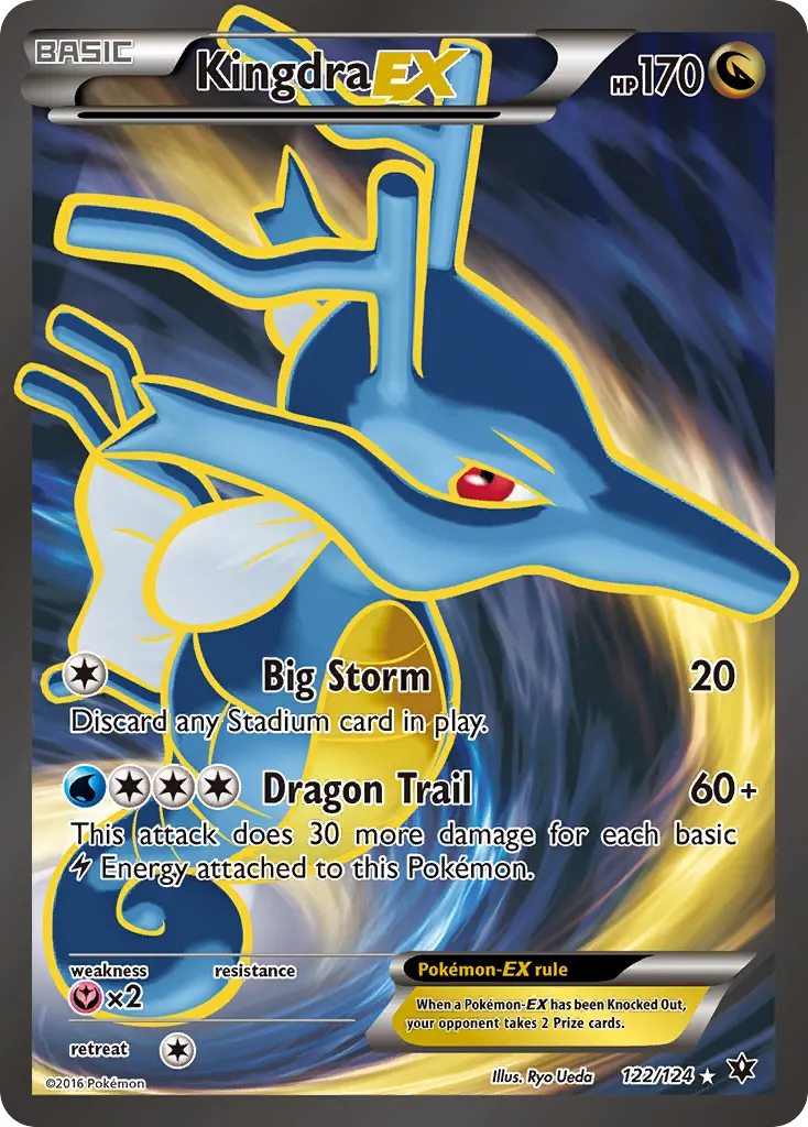 Kingdra-EX — Fates Collide 122 Pokémon card