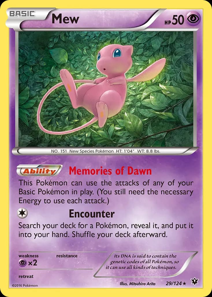Mew — Fates Collide 29 Pokémon card