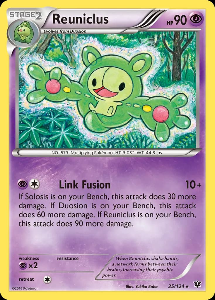 Reuniclus — Fates Collide 35 Pokémon card