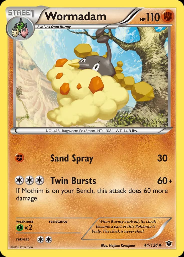 Wormadam — Fates Collide 44 Pokémon card