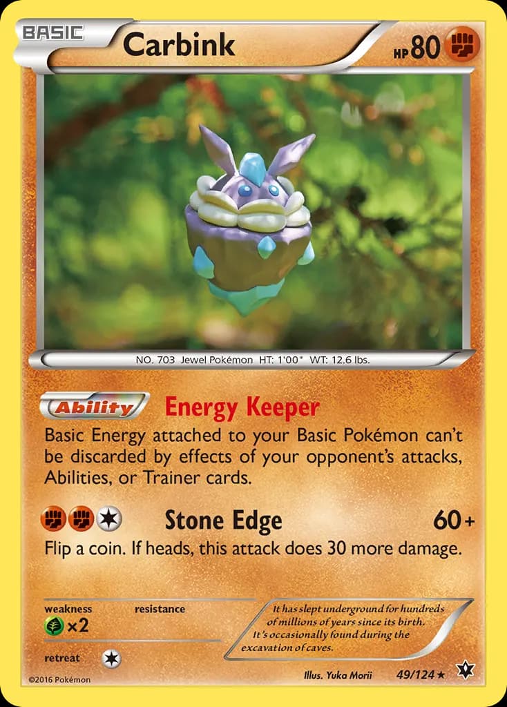 Carbink — Fates Collide 49 Pokémon card