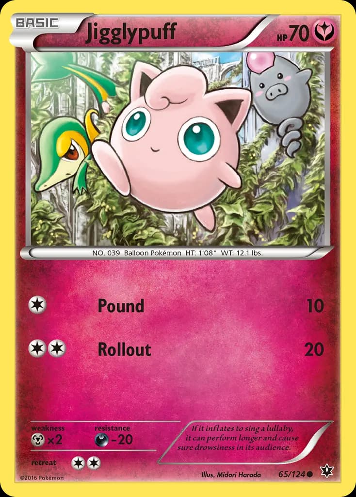 Jigglypuff — Fates Collide 65 Pokémon card