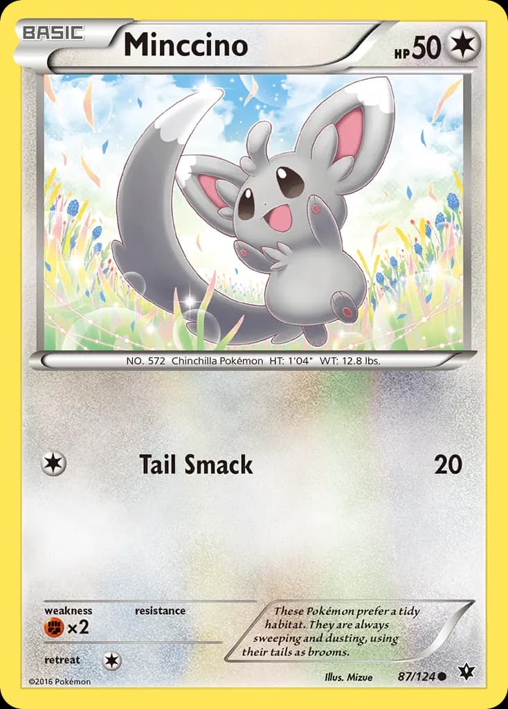 Minccino — Fates Collide 87 Pokémon card