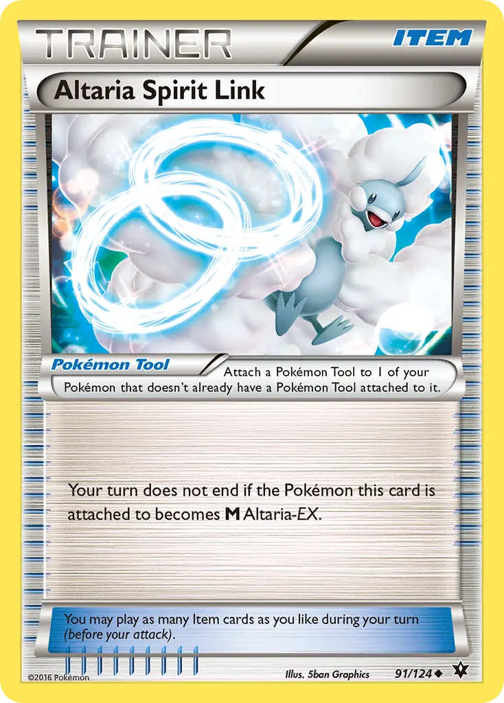 Altaria Spirit Link — Fates Collide 91 Pokémon card
