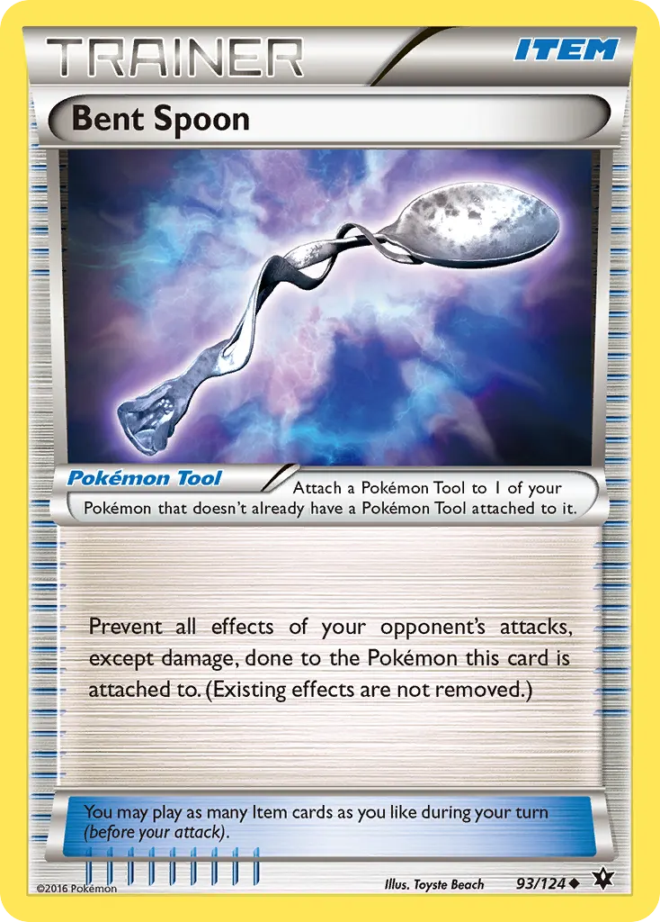 Bent Spoon — Fates Collide 93 Pokémon card