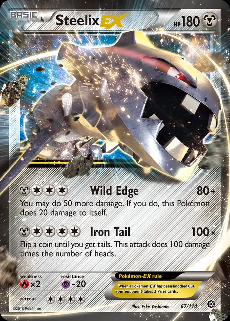 Steelix-EX — Steam Siege 67 Pokémon card