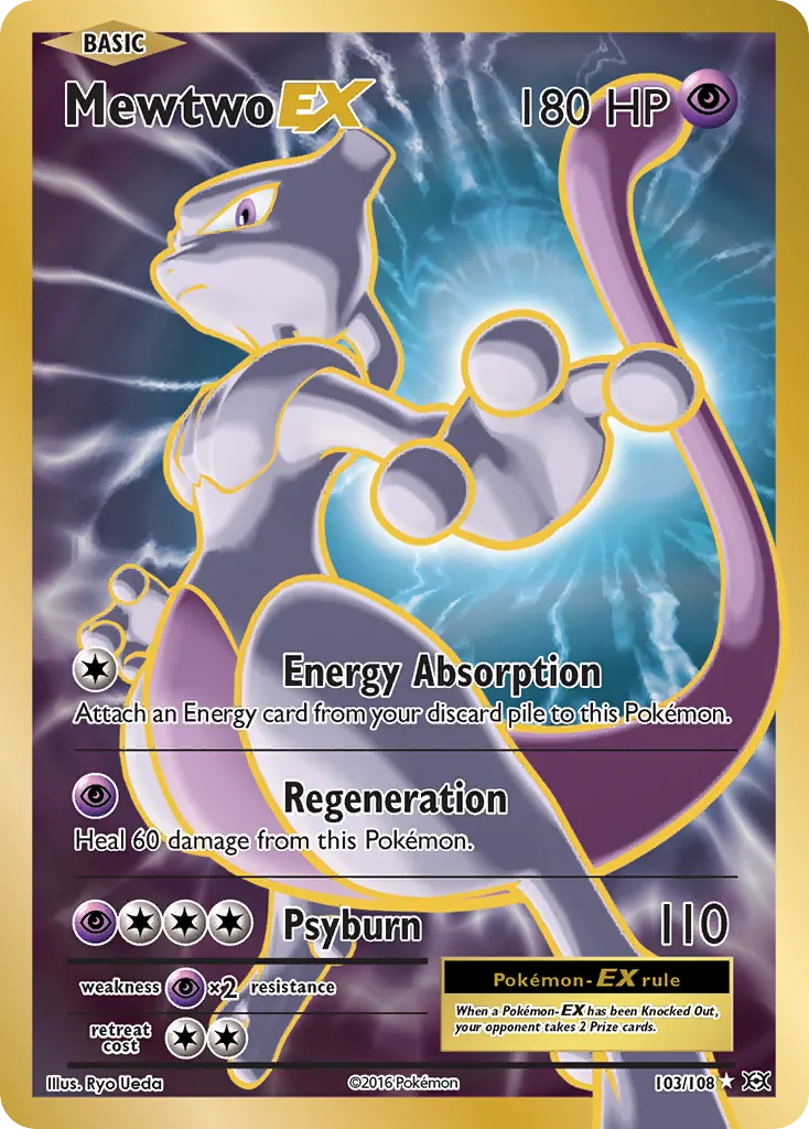 Mewtwo-EX — Evolutions 103 Pokémon card