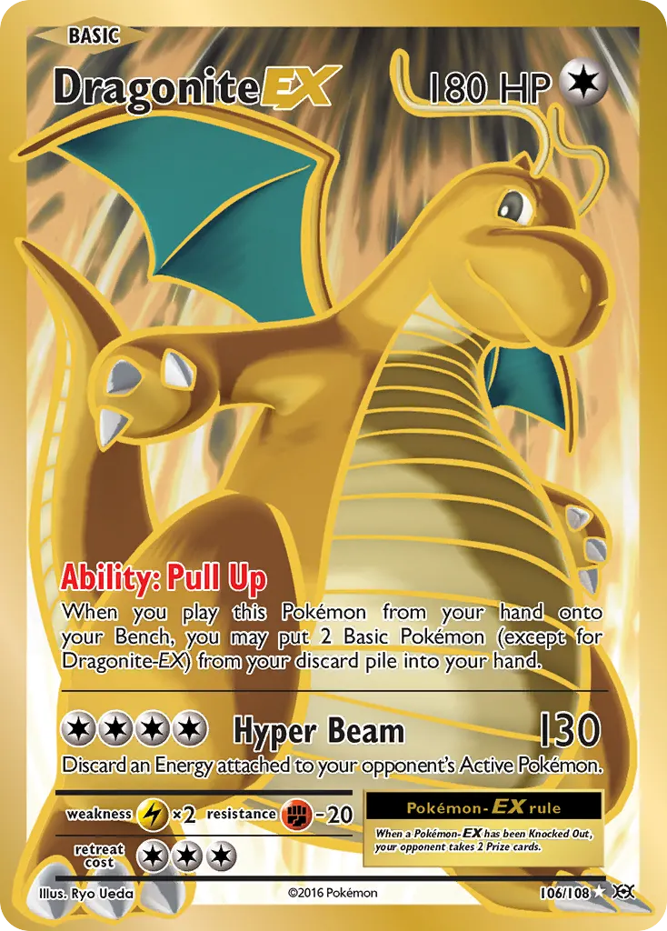 Dragonite-EX — Evolutions 106 Pokémon card